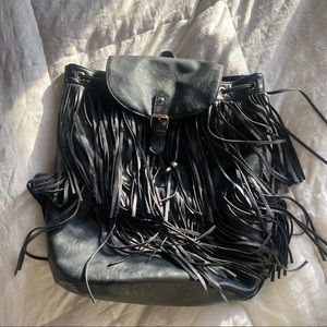 Fringe backpack